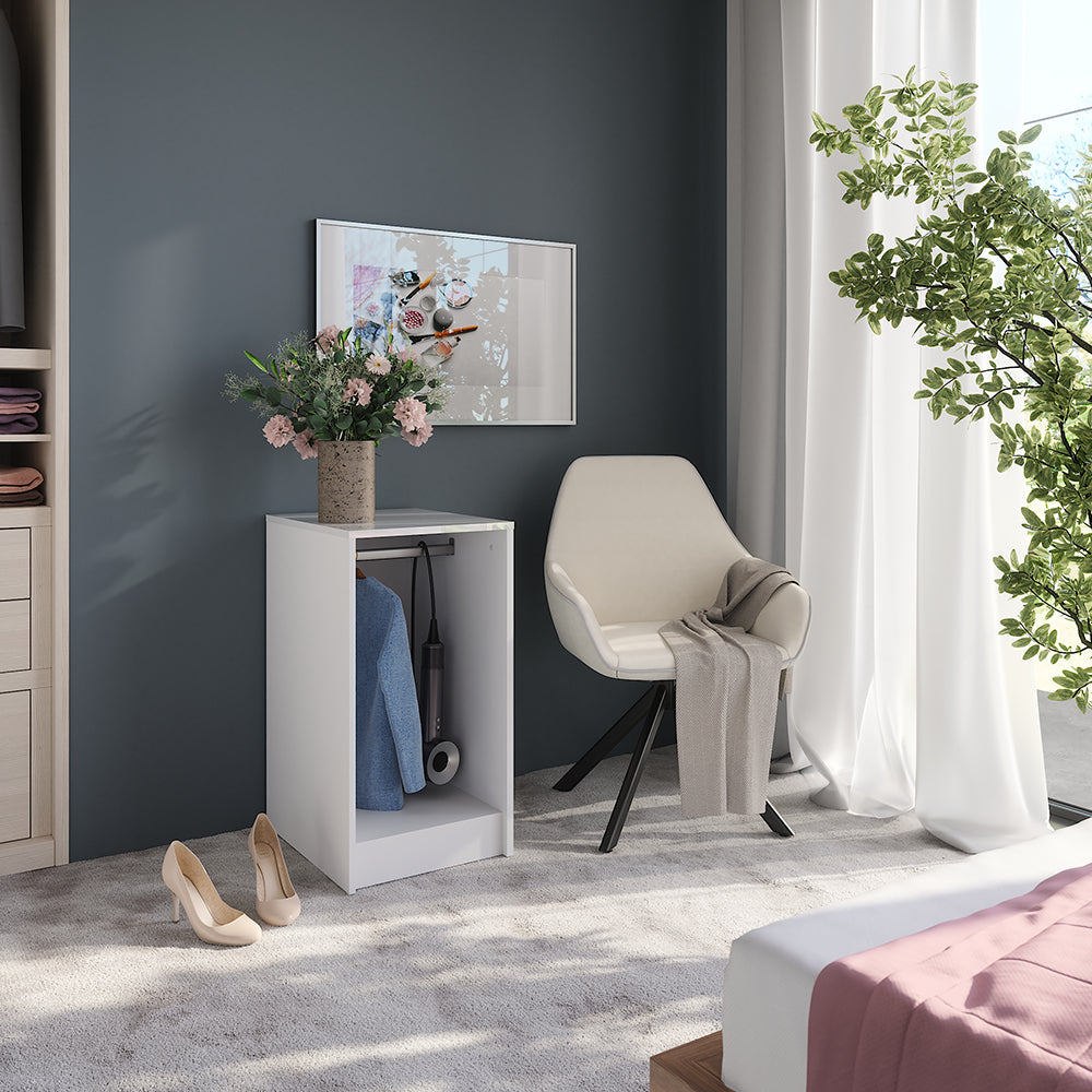 Vicco Credenza Bianco 40.2 x 76.2 cm con coperchio del contenitore