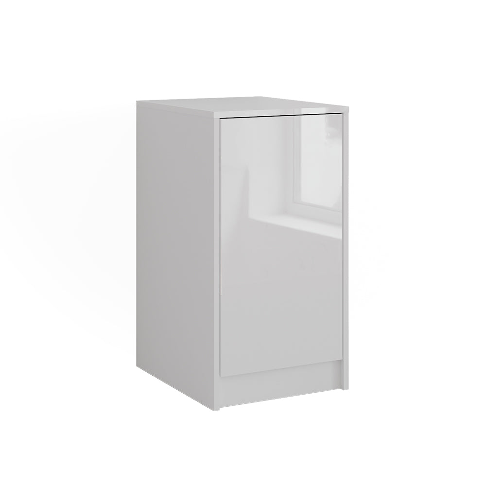 Vicco Credenza Bianco 40.2 x 76.2 cm con coperchio del contenitore