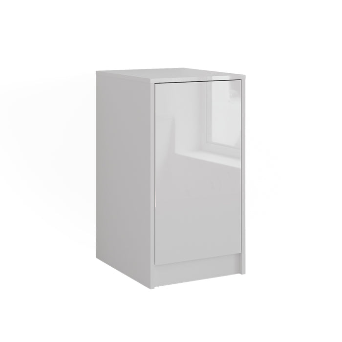 Vicco Credenza Bianco 40.2 x 76.2 cm con coperchio del contenitore