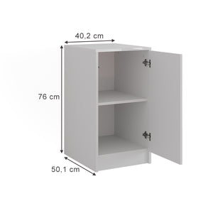 Vicco Credenza Bianco 40.2 x 76.2 cm con coperchio del contenitore