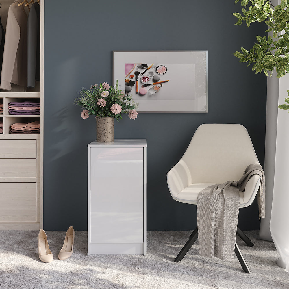 Vicco Credenza Bianco 40.2 x 76.2 cm con coperchio del contenitore