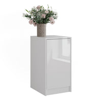 Vicco Credenza Bianco 40.2 x 76.2 cm con coperchio del contenitore