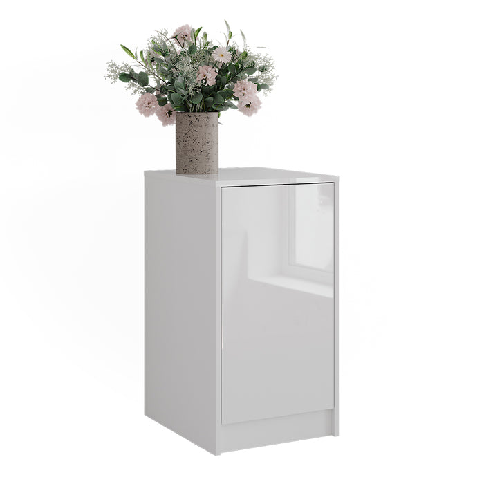 Vicco Credenza Bianco 40.2 x 76.2 cm con coperchio del contenitore