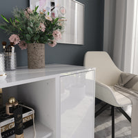 Vicco Credenza Bianco/bianco lucido 80.2 x 76 cm 2 parti