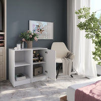 Vicco Credenza Bianco/bianco lucido 80.2 x 76 cm 2 parti