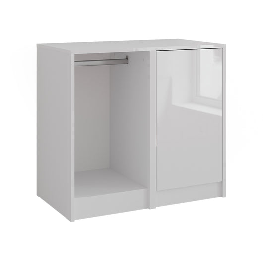 Vicco Credenza Bianco/bianco lucido 80.2 x 76 cm 2 parti