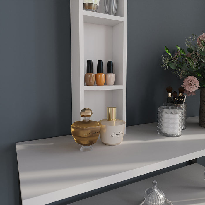 Vicco Armadio aggiuntivo Bianco 20 x 65 cm con 3 scomparti portaoggetti