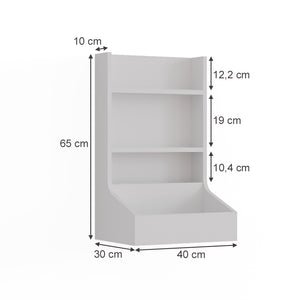 Vicco Armadio aggiuntivo Bianco 40 x 65 cm con 3 scomparti portaoggetti
