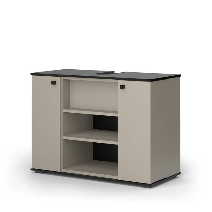 Vicco Mobiletto per lavabo Grigio 80 x 59 cm con 2 porte