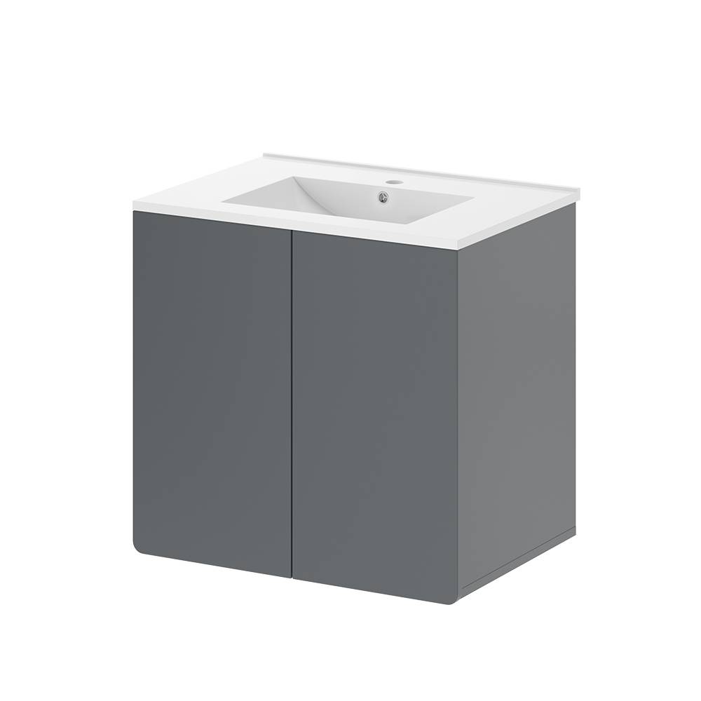 Vicco Mobiletto per lavabo Grigio