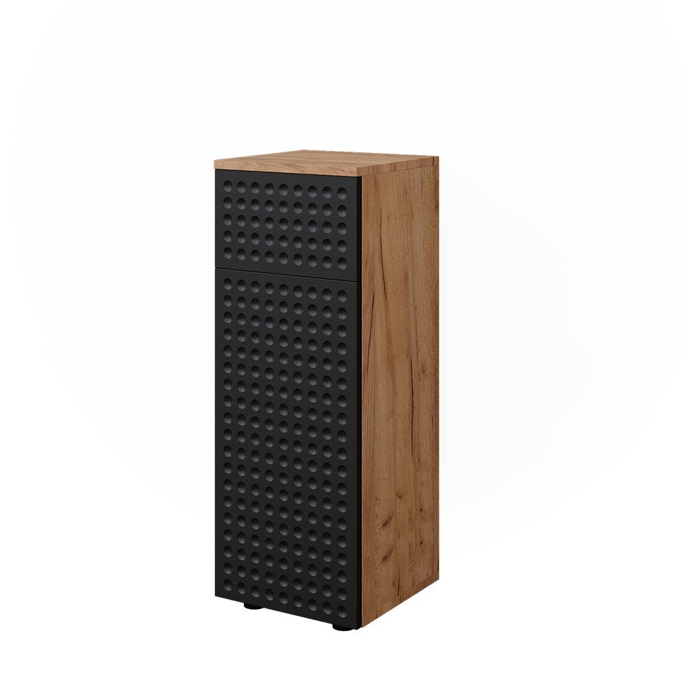 Vicco Mobile midi Antracite puntinato 30 x 81 cm con 1 cassetto, 2 scomparti, bagno