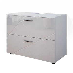 Vicco Mobile sottolavabo per bagno Bianco lucido 80 x 58.6 cm