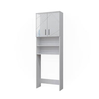 Vicco Mobiletto per lavatrice Bianco lucido 64 x 190.5 cm