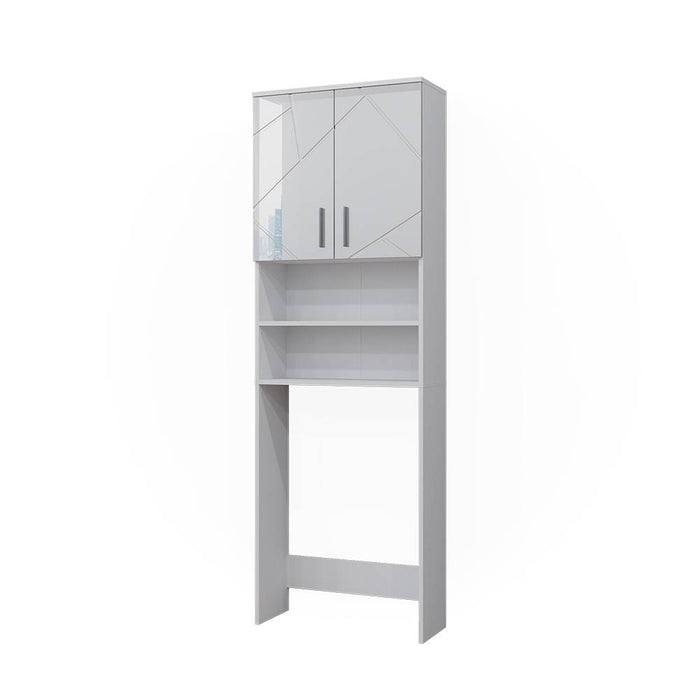 Vicco Mobiletto per lavatrice Bianco lucido 64 x 190.5 cm