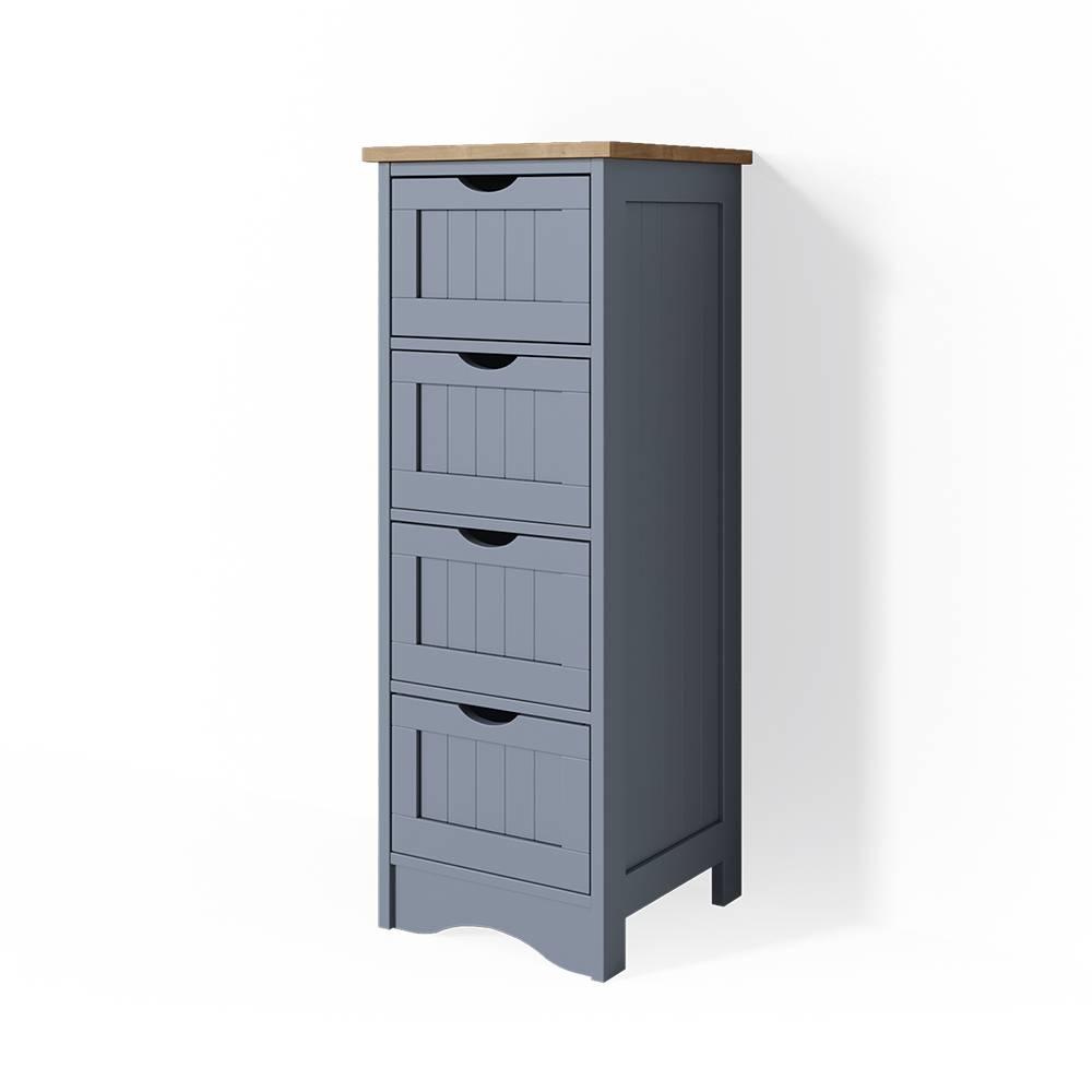 Vicco Cassettiera da bagno Grigio 30 x 81 cm