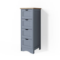 Vicco Cassettiera da bagno Grigio 30 x 81 cm