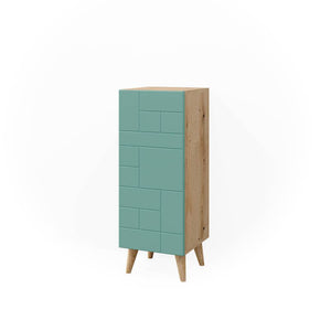 Vicco Mobiletto bagno Verde menta 30.3 x 80.3 cm con porta