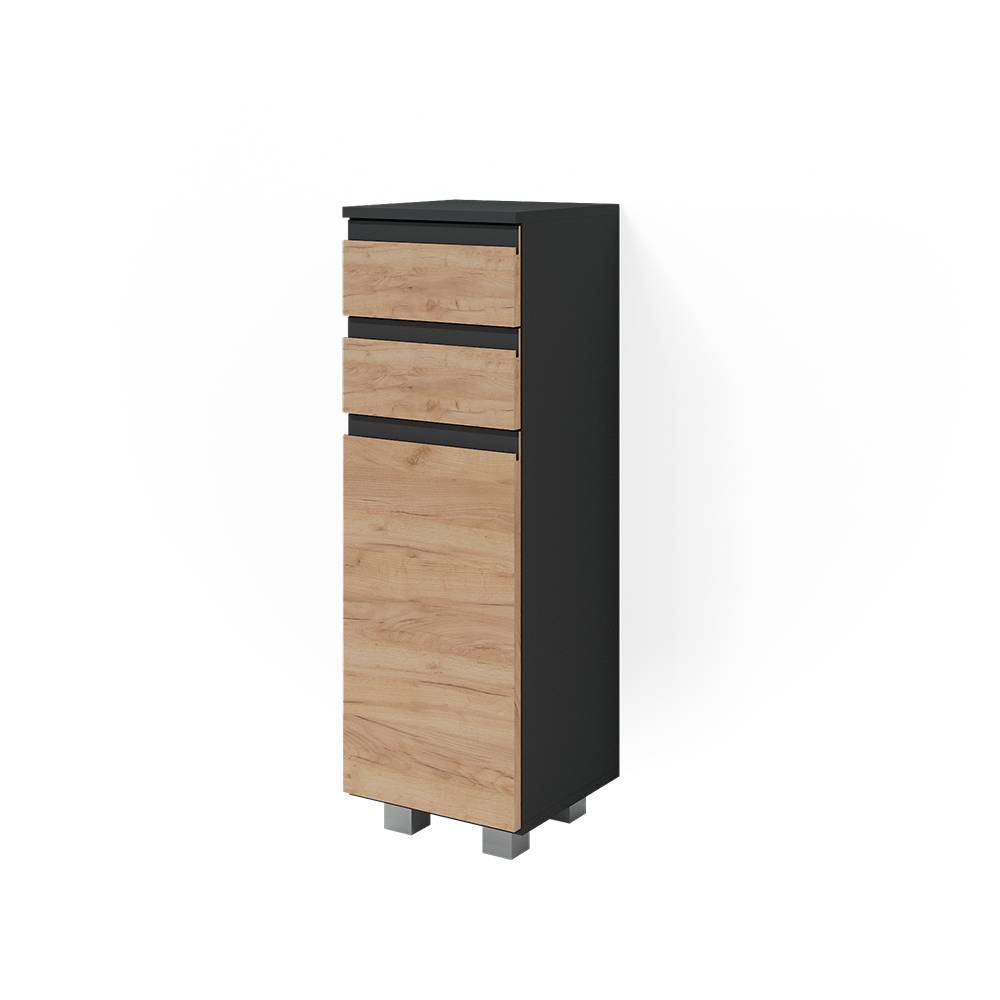 Vicco Mobiletto bagno Grigio 30 x 95 cm