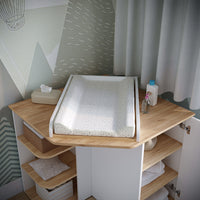 Vicco Fasciatoio Rovere bianco/dorato 85 x 77.3 cm con fasciatoio