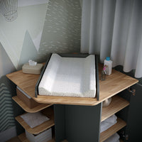 Vicco Fasciatoio Antracite/Artisan 85 x 77.3 cm con 3 scomparti chiusi