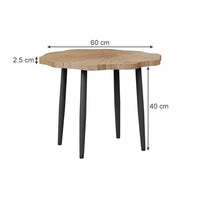 Vicco Tavolino da salotto Rovere 60 x 60 cm