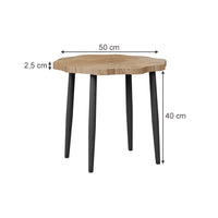 Vicco Tavolino da salotto Rovere 50 x 50 cm