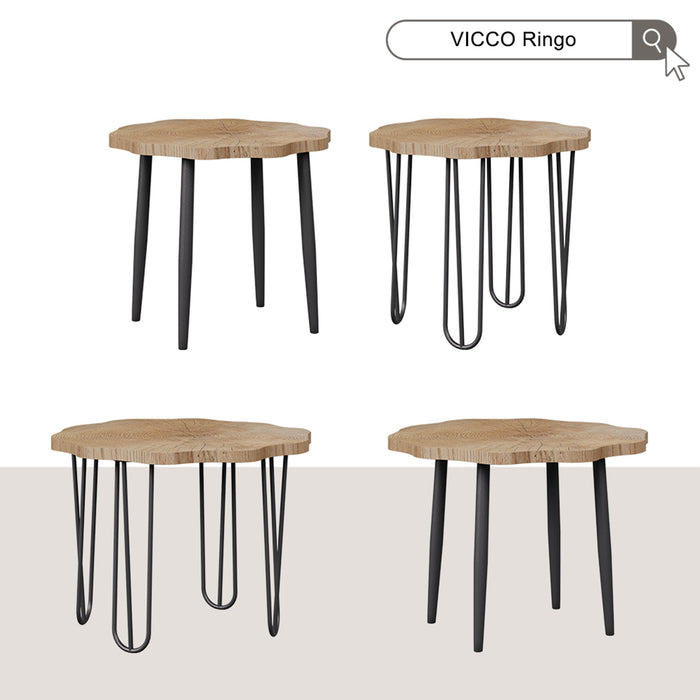 Vicco Tavolino da salotto Rovere 50 x 50 cm