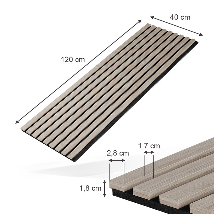 Vicco Pannello acustico Marrone 12 pezzi