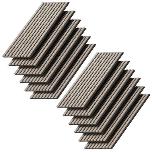 Vicco Pannello acustico Marrone 12 pezzi