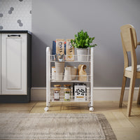 Vicco Contenitore con ruote Bianco 45 x 64 cm con rotelle