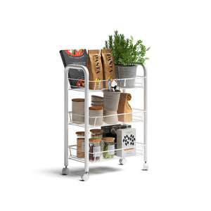 Vicco Contenitore con ruote Bianco 45 x 64 cm con rotelle