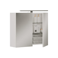 Vicco Specchio contenitore bagno Bianco 70 x 60 cm con illuminazione a LED