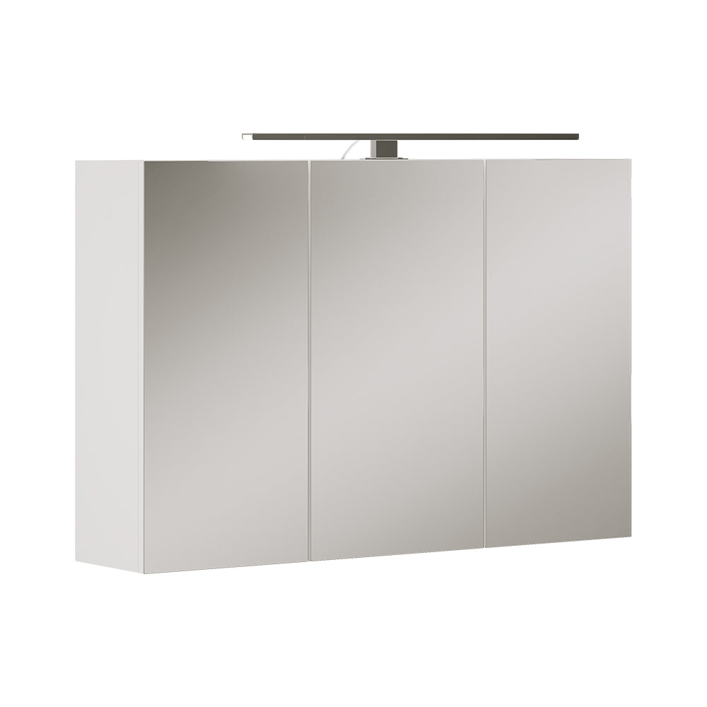 Vicco Specchio contenitore bagno Bianco 90 x 60 cm con illuminazione a LED