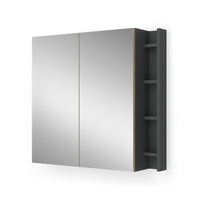 Vicco Specchio contenitore bagno Artigiano 80 x 75 cm con ripiani