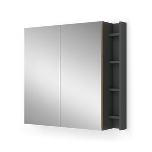 Vicco Specchio contenitore bagno Artigiano 80 x 75 cm con ripiani