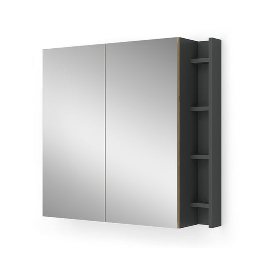 Vicco Specchio contenitore bagno Artigiano 80 x 75 cm con ripiani