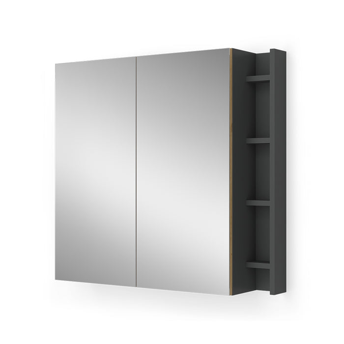 Vicco Specchio contenitore bagno Artigiano 80 x 75 cm con ripiani