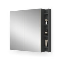 Vicco Specchio contenitore bagno Artigiano 80 x 75 cm con ripiani