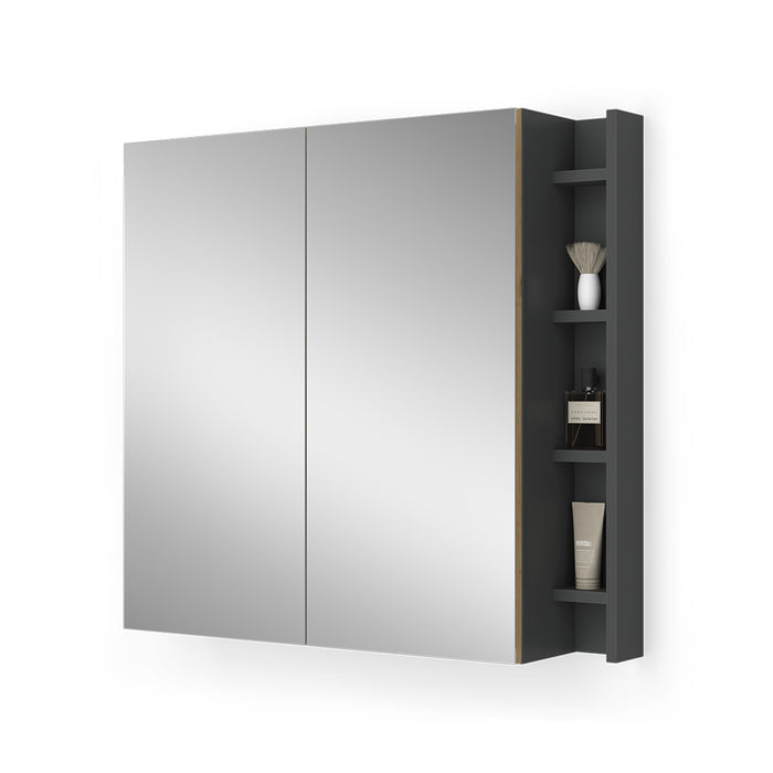 Vicco Specchio contenitore bagno Artigiano 80 x 75 cm con ripiani