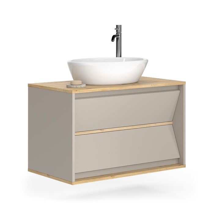 Vicco Mobile sottolavabo per bagno Cachemire 80 x 50 cm con 2 cassetti