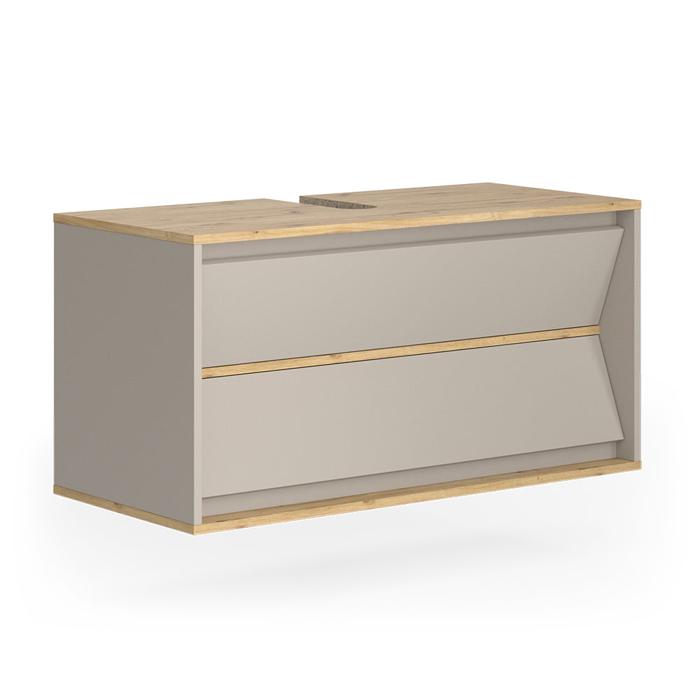 Vicco Mobile sottolavabo per bagno Cachemire 100 x 50 cm con 2 cassetti