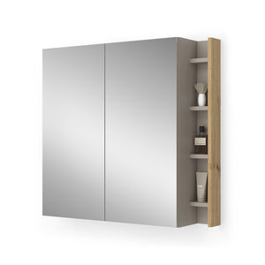 Vicco Specchio contenitore bagno Cachemire 80 x 75 cm con ripiani
