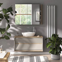 Vicco Specchio contenitore bagno Cachemire 100 x 75 cm con ripiani