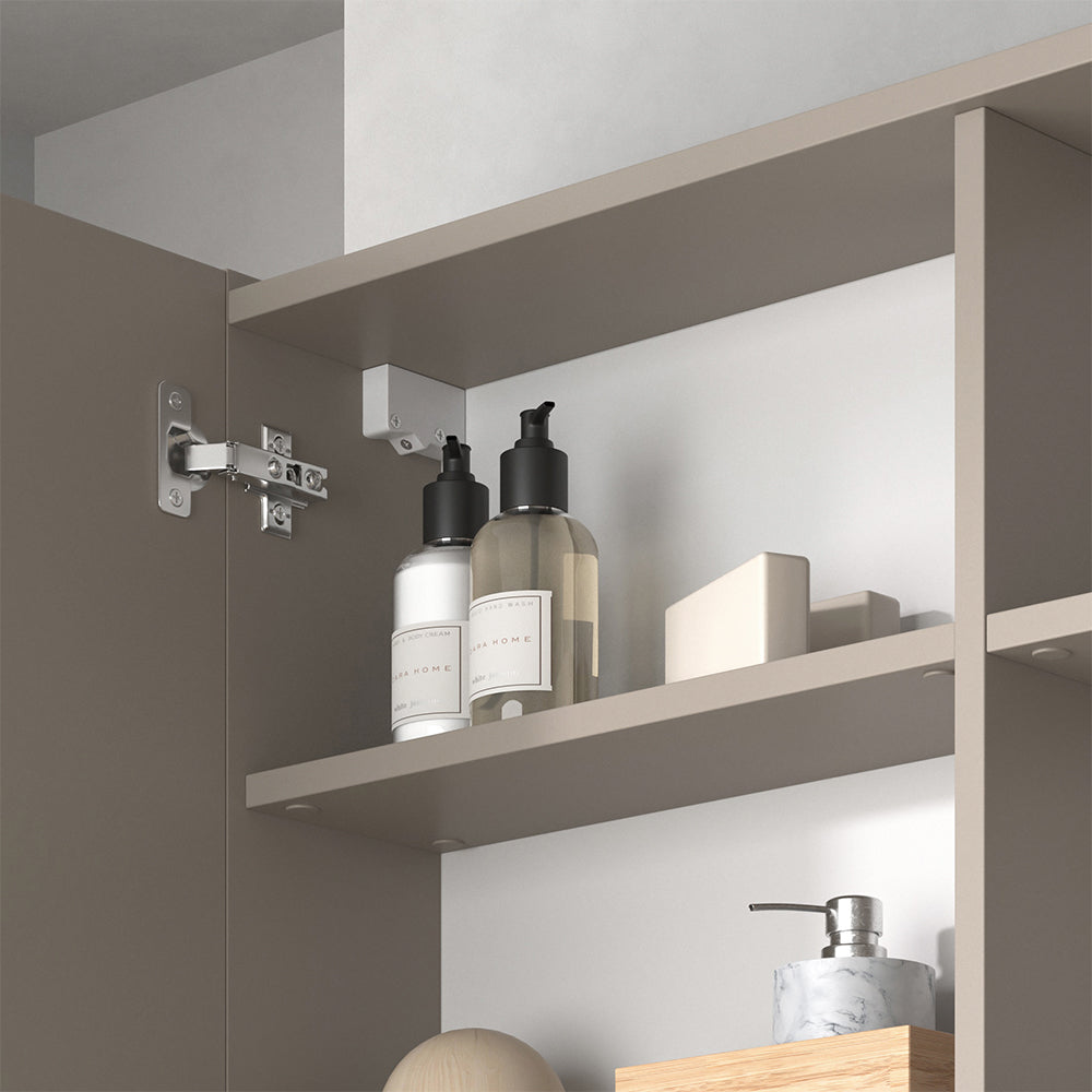 Vicco Specchio contenitore bagno Cachemire 100 x 75 cm con ripiani