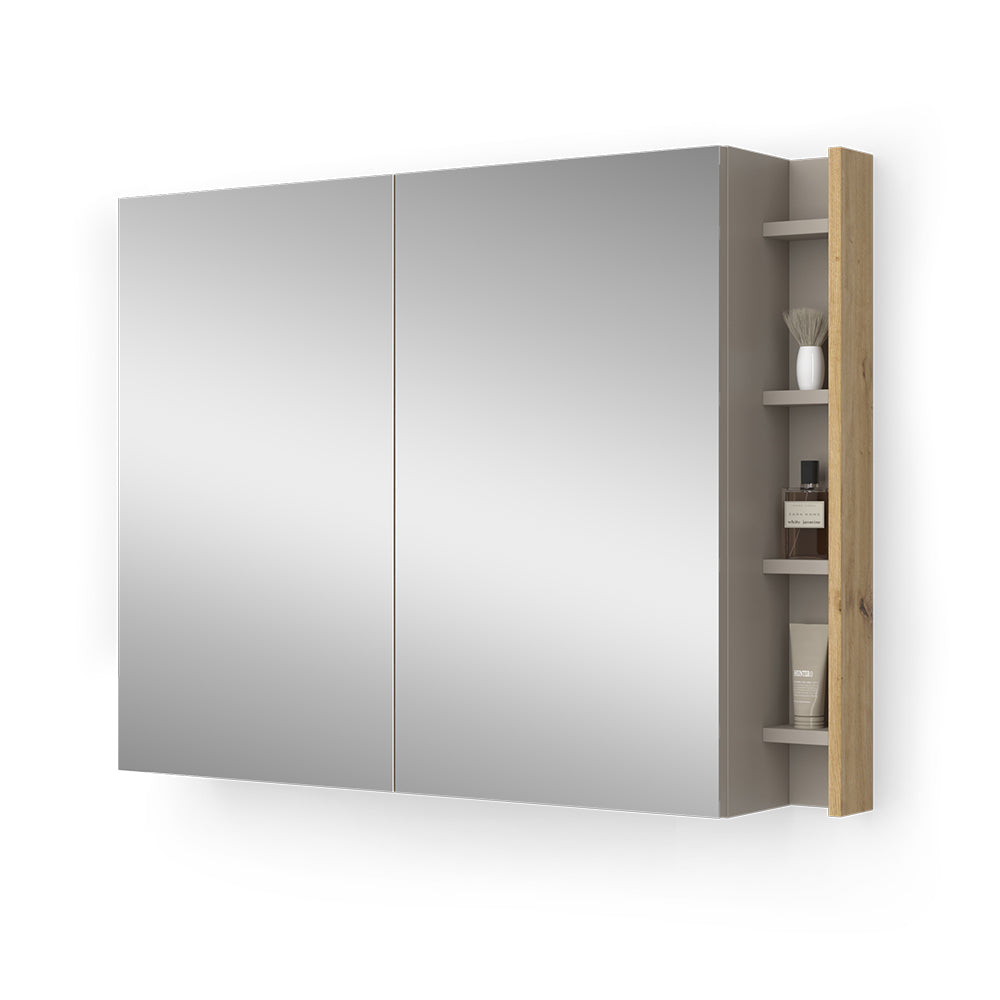 Vicco Specchio contenitore bagno Cachemire 100 x 75 cm con ripiani