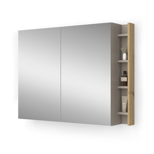 Vicco Specchio contenitore bagno Cachemire 100 x 75 cm con ripiani