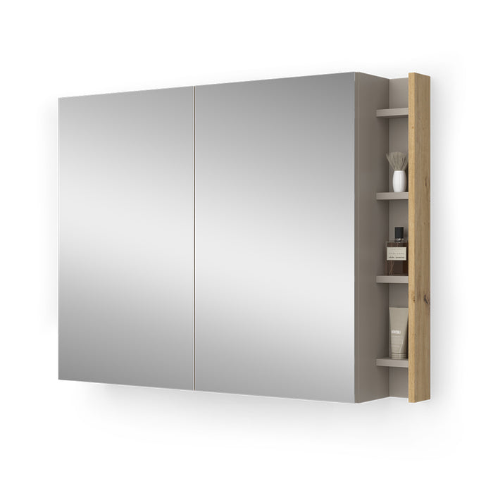 Vicco Specchio contenitore bagno Cachemire 100 x 75 cm con ripiani