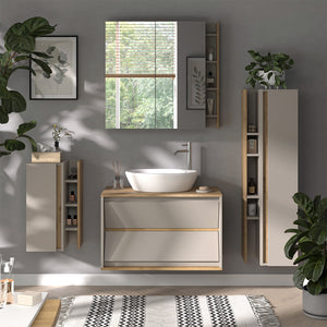 Vicco mobiletto bagno Cachemire 35 x 60 cm con 3 scomparti portaoggetti