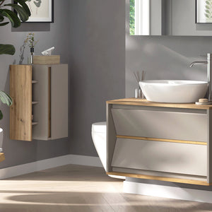 Vicco mobiletto bagno Cachemire 35 x 60 cm con 3 scomparti portaoggetti