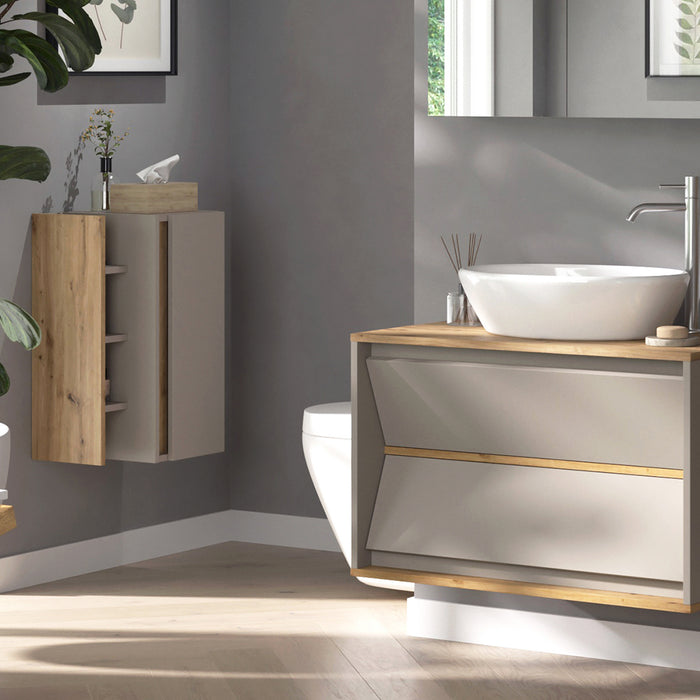 Vicco mobiletto bagno Cachemire 35 x 60 cm con 3 scomparti portaoggetti